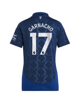 Manchester United Alejandro Garnacho #17 Replika Borta Kläder Dam 2024-25 Kortärmad